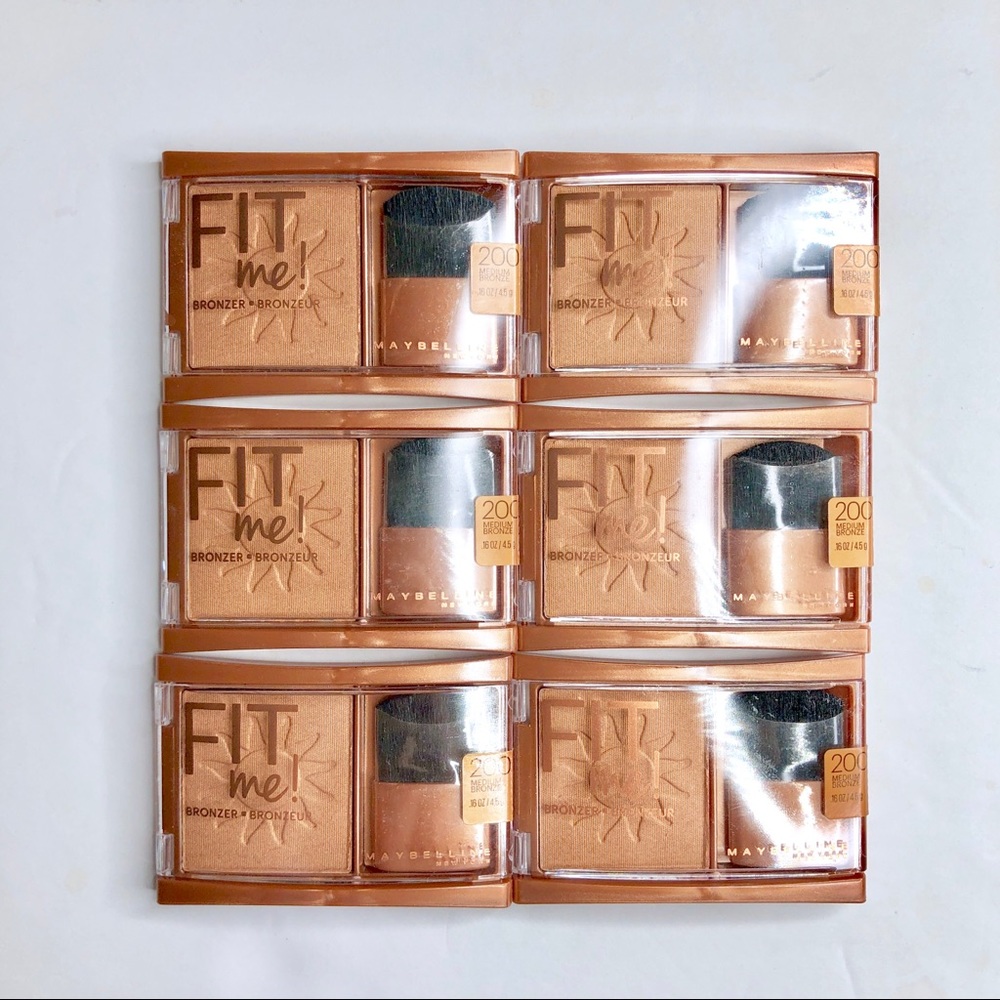 SOLD Six New Maybelline Fit Me Medium Bronzers